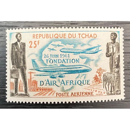 Timbre Neuf** Tchad 1962 Y&t N° Pa 7