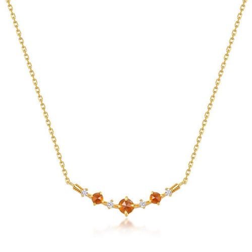 Collier En Grenat Naturel - Style Simple