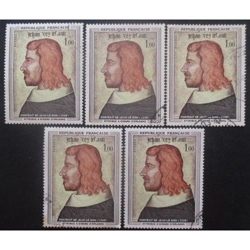France N°1413 X 5 Oblitéré