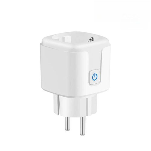 Prise Connectée WiFi, Prise Intelligente 16A 3680W, Prise WiFi avec Mesure de Consommation Électrique, Contrôle à Distance, Commande Vocale, Compatible avec Alexa & Google - pour la France