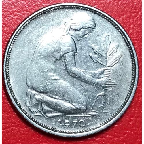 50 Pfennig - 1970 F - Allemagne