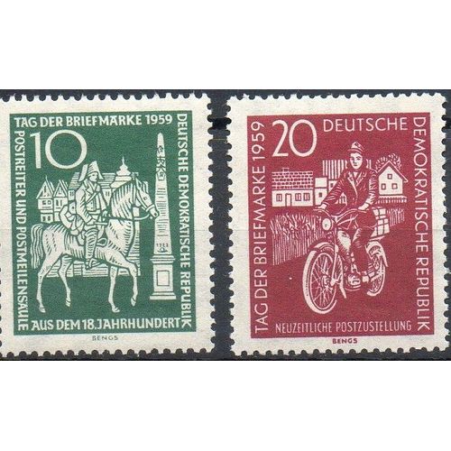 Allemagne De L'est Journée Du Timbre 1959