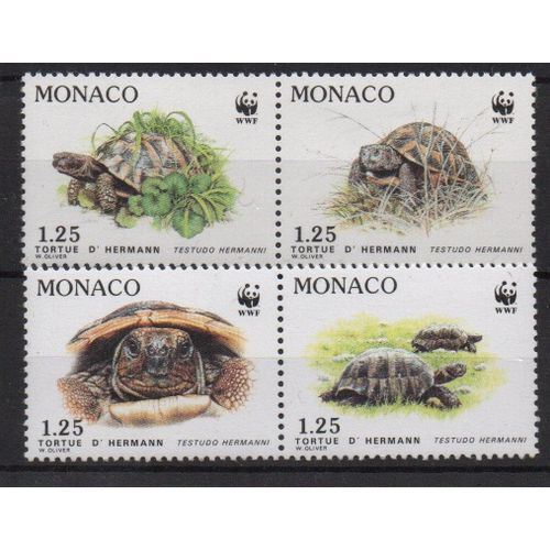Monaco Timbres Les Tortues 1991