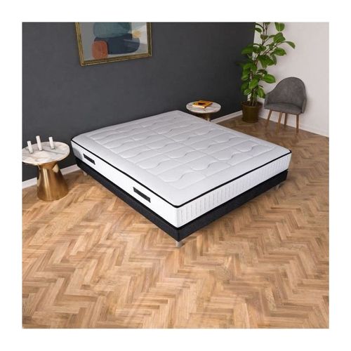 GENERIQUE Matelas 160 x 200cm - Ressorts ensachés et mémoire de forme - 24 cm - Ferme - EXCELLENCE COLLECTION Berlin