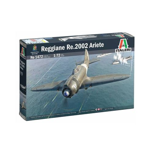 Maquette Avion - Italeri - Reggiane Re.2002 Ariete - Échelle 1:72 - Décalcomanies Incluses - À Partir De 14 Ans-Italeri