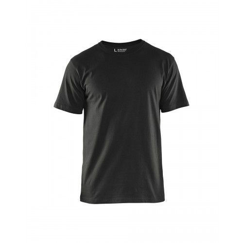 T-shirt de travail respirant 100% coton uni 3525 - noir - XXXXL BLAKLADER