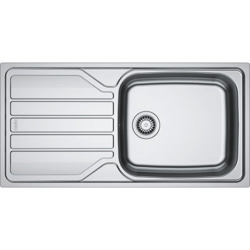 Évier à encastrer inox lisse 1 cuve 1 égouttoir 1000 x 500 mm FLN 611-XL FRANKE