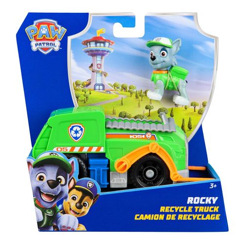 La Pat' Patrouille Vehicule + Figurine Rocky La Pat' Patrouille