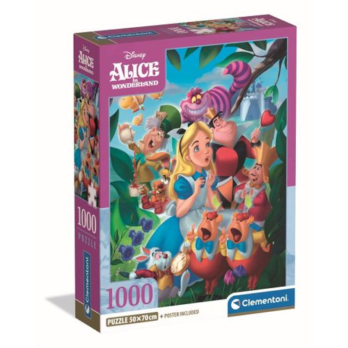 Puzzle Adulte Compact 1000 Pièces - Alice Au Pays Des Merveilles