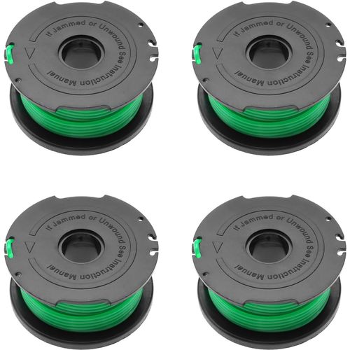 4Pcs Bobine de fil de rechange pour débroussailleuse Black and Decker GL7033, GL8033, GL9035 - 2 mm de diamètre