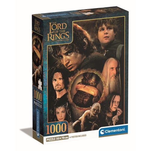 Puzzle Adulte Compact 1000 Pièces - Le Seigneur Des Anneaux