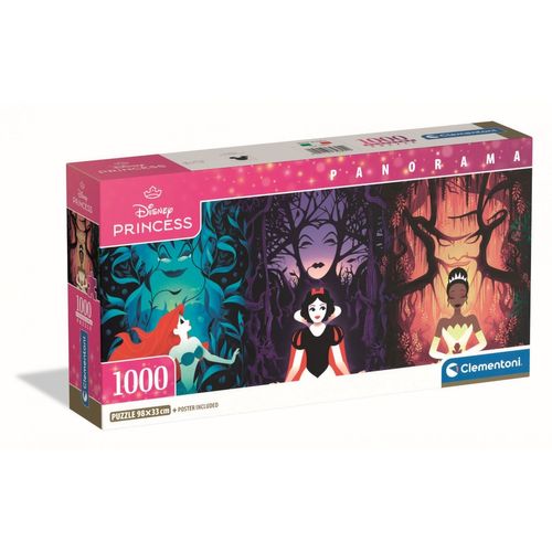 Puzzle Adulte Compact 1000 Pièces Panorama - Disney Princess