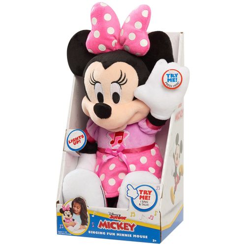 Minnie Mouse Minnie  Peluche 30 Cm  Sonore Et Lumineuse
