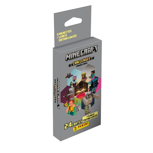 Stickers Minecraft Tc 4 Blister 3 Pochettes + 1 Carte Édit Limitée