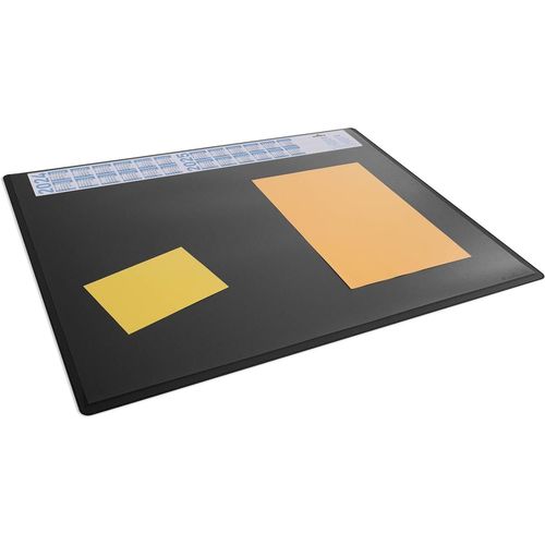 Durable Sous-Main Antid¿Rapant Avec Calendrier - 65 X 50 Cm - En Polypropyl¿Ne - Noir