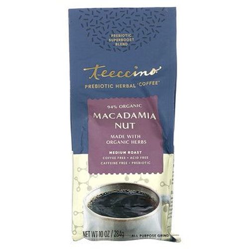 Teeccino, « Café » À Base De Plantes Prébiotiques, Noix De Macadamia, Torréfaction Moyenne, Sans Caféine, 284 G