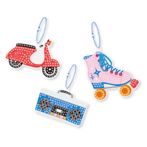 Kit Porte-Clés Diamond Painting Ados 7,7 À 8 Cm 3 Pièces