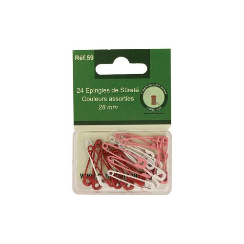 Epingles De Suretes Couleurs X24