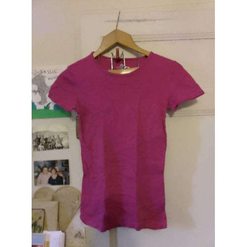 Tee Shirt Rose 34 Xs Domyos Vintage Années 90.