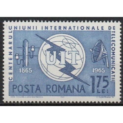 Roumanie Timbre Organisation Internationale Des Communications 1965