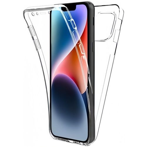 Coque Pour Iphone 13 /Iphone 14 6,1"" ,Coque 360 Protection Intégral Arrière Rigide Avant Souple Transparent - Hqselection®