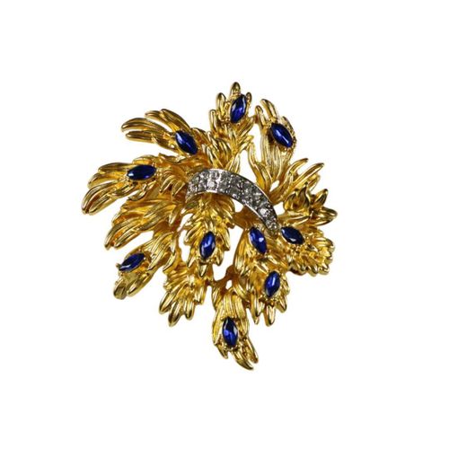 Broche Florale De Luxe D'inspiration Vintage