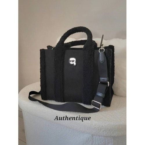 Sac cabas fourre-tout avec bandoulière amovible. Karl Lagerfeld. Neuf