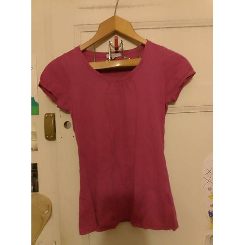 Tee-Shirt Rose 34 Xs Tex Woman.