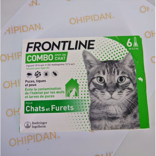 Frontline 6 Pipettes Combo Chats Et Furets - Puces Tiques Et Poux