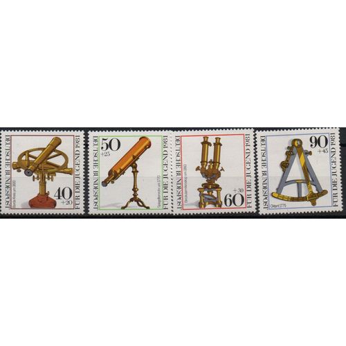 Allemagne Timbres Instruments D' Optique 1981