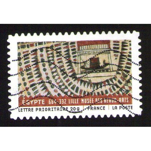 Timbre Oblitéré Used Stamp Selo Carimbado Egypte - 634 - 332 Lille Musée Des Beaux Arts France 2011