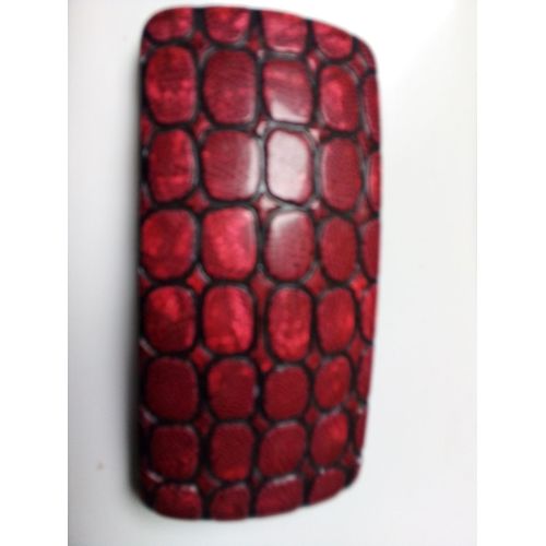 Barrette Rouge Forme Écaille
