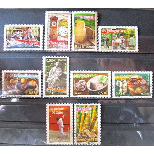 2005. Série Complète F3767 À F3776: Portraits De Régions. La France À Vivre N°5.