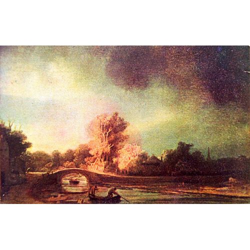 Rembrandt Paysage Lot Cartes Postales Tableaux Peinture
