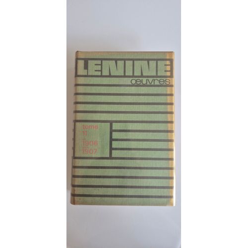 Oeuvres Complètes - Lénine, Vladimir, Tome 11, Très Bon État