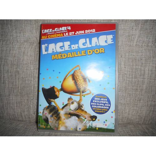 L'âge De Glace Médaille D'or Dvd Jeux Court Métrage/ M4