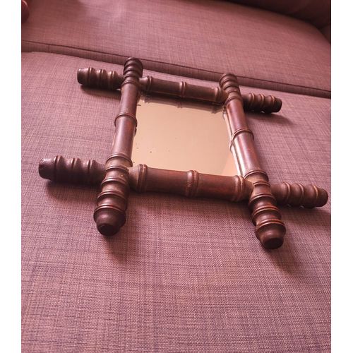 Miroir mural ancien en bois