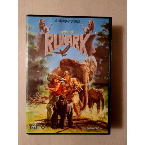 Rare Vintage Jeu Taito Runark 1991 Sega Mega Drive Cartouche Version Japonaise