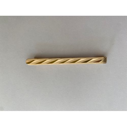 Fixe Cravate Plaqué Or 18 Carats