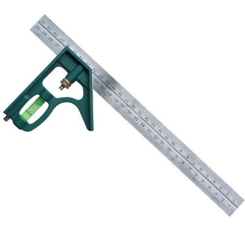 Lot De 1 Équerres 300mm - Unités Métriques - Universelles Et Précises En Métal, Avec Butées - Jeu D'equerres À Coulisse