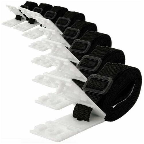 Kit de sangle de fixation de rouleaux de bâche de piscine universelle Ceinture de natation pour équipement de plein air 8 pièces