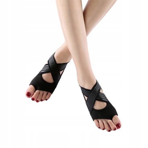 1 Paire De Chaussettes Sans Doigts Yoga Grip
