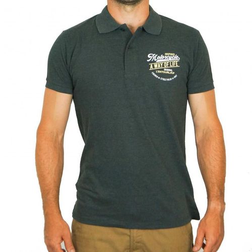 Polo L Entourloop Motorcycle Pour Homme L Entourloop Motorcycle Taille Xxl Original / En-Pom-Or-Cm-Xxl Neuf