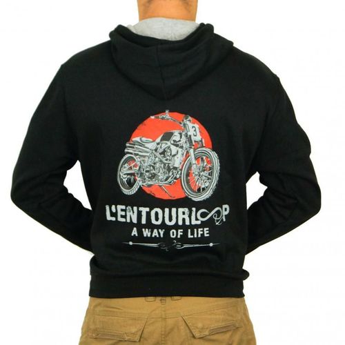 Sweat L Entourloop Motorcycle Pour Homme L Entourloop Motorcycle Taille S Flat Track / En-Shm-Ft-Bg-S Neuf