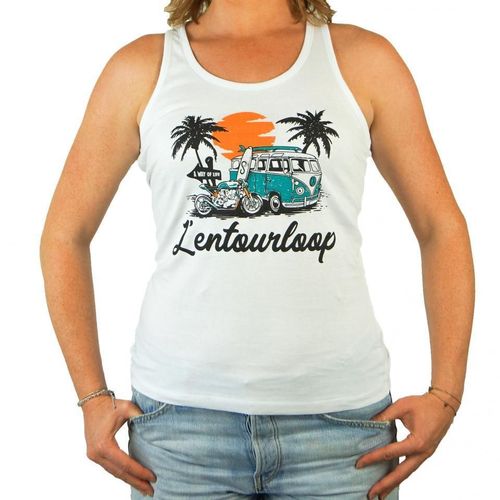 Debardeur L Entourloop Motorcycle Pour Femme L Entourloop Motorcycle Taille Xl Lady Malibu / En-Tow-Mb-Wh-Xl Neuf