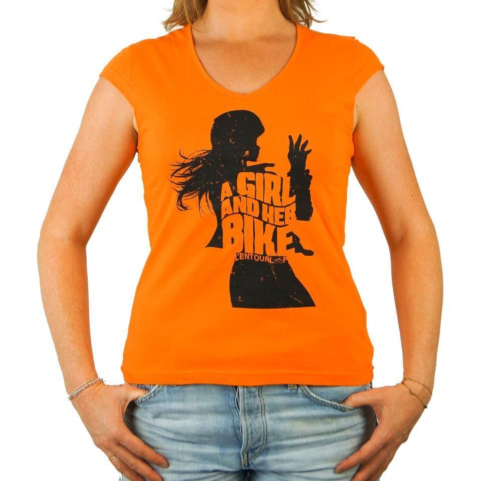 T-Shirt L Entourloop Motorcycle Pour Femme L Entourloop Motorcycle Taille M Lady Her Bike / En-Tsw-Hb-Or-M Neuf