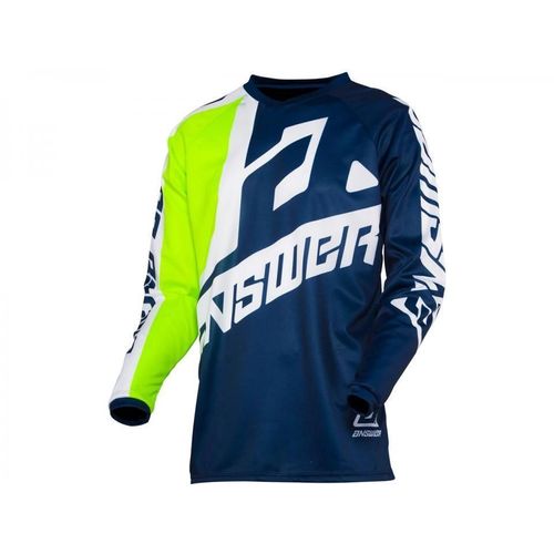 Maillot Tee Shirt Pour Moto Cross Enduro Taille M Answer Syncron Voyd Hyper Acid Vert