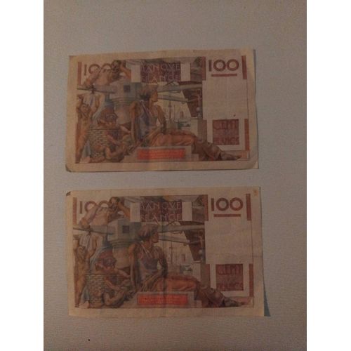 Billet De 100 Francs Français Jeune Paysan U.241 P.15-4-1948
