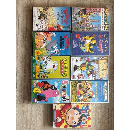 Lot De 9 Cassettes Vidéo Très Bon État