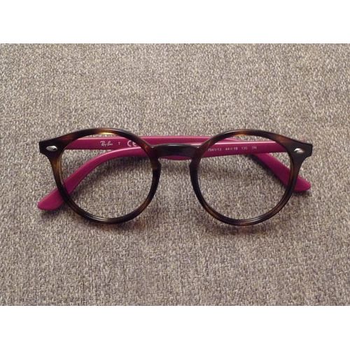 Monture/ Lunette De Vue Rond Pantos Marron Et Rose- Ray Ban 